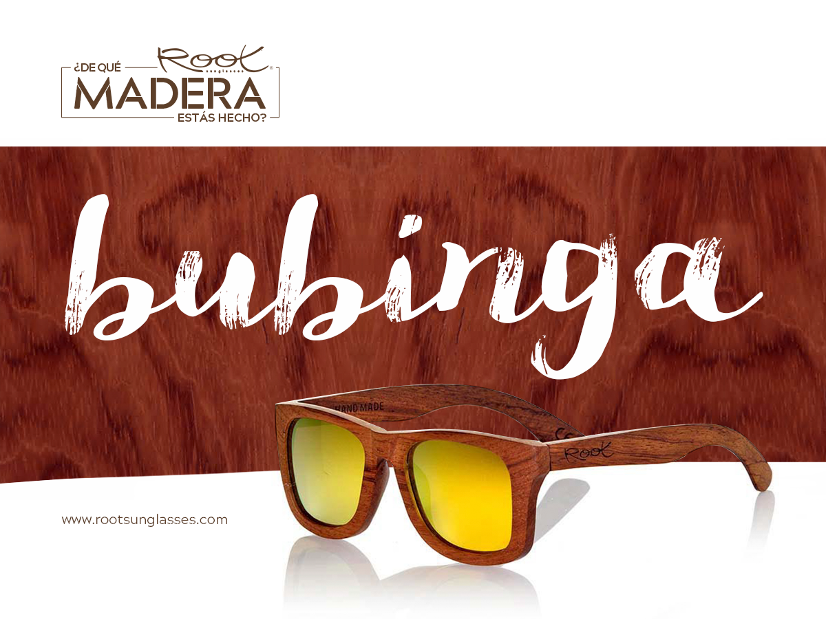 gafas de madera de Bubinga